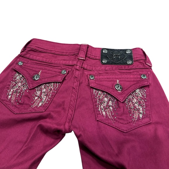 Miss Me Jeans in Color RASPBERRY - Picture 7 of 7